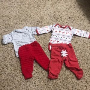 0-3 months Christmas outfits